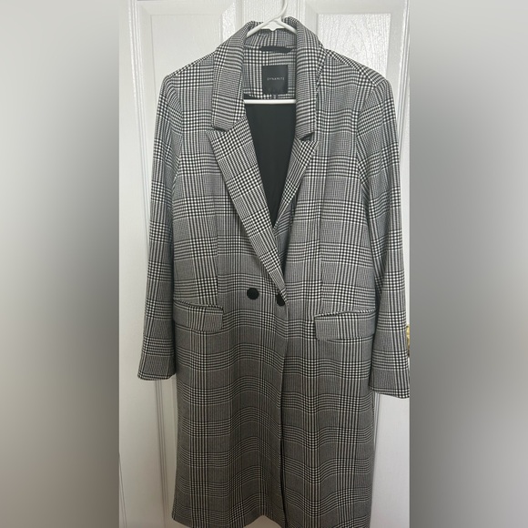 Plaid overcoat / dynamite / size large - Picture 1 of 5